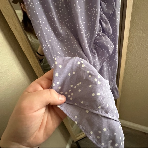 PIECES Midi  Polka Dot Skirt - Picture 2 of 6